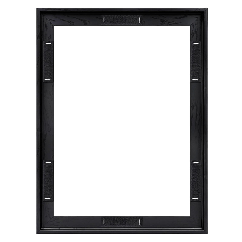 Cadre photo sur toile flottant moderne, Noir, 12 po x 16 po, 12 po x 16 po, Rectangulaire