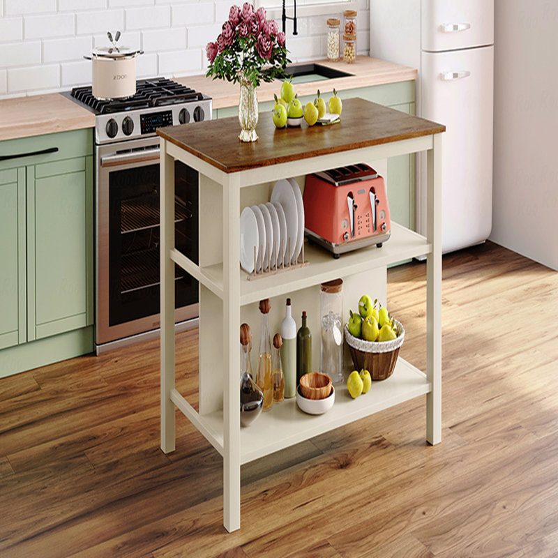 Table de préparation pour table de salle à manger avec îlot de cuisine Butcher Block