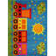 Tapis bleu / vert Kindig-29180347