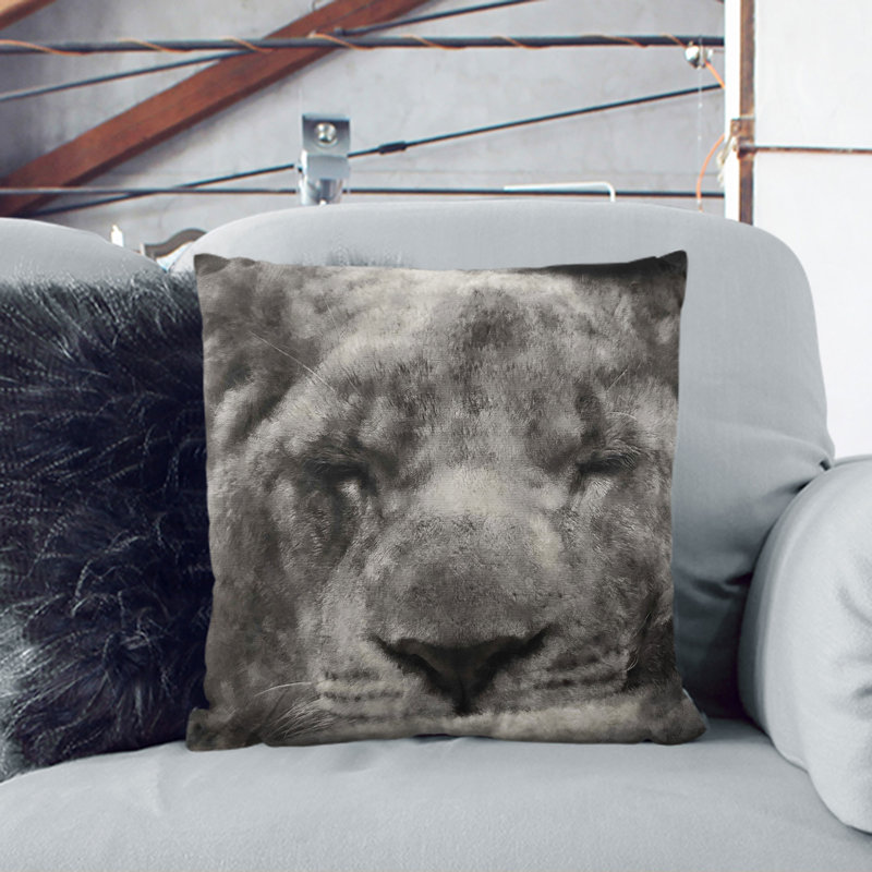 Square Cushion, 40cm H x 40cm W x 15cm D, White