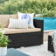 Garden Furniture Set, PE Rattan Patio Furniture Set, Outdoor Corner Sofa Couch, Handwoven Rattan Patio Conversation Set, With Cushions And Glass Table-1956882170-1956882169