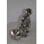 Statue en chrome haltérophile Alesja Modern Art