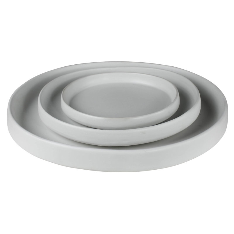 Matte White Ceramic Oval Serving Platter, 12"
