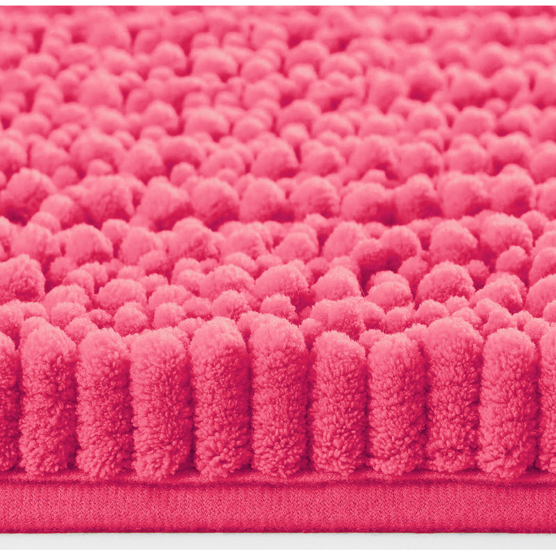 Ensemble de 2 tapis de salle de bain en chenille moelleux et doux