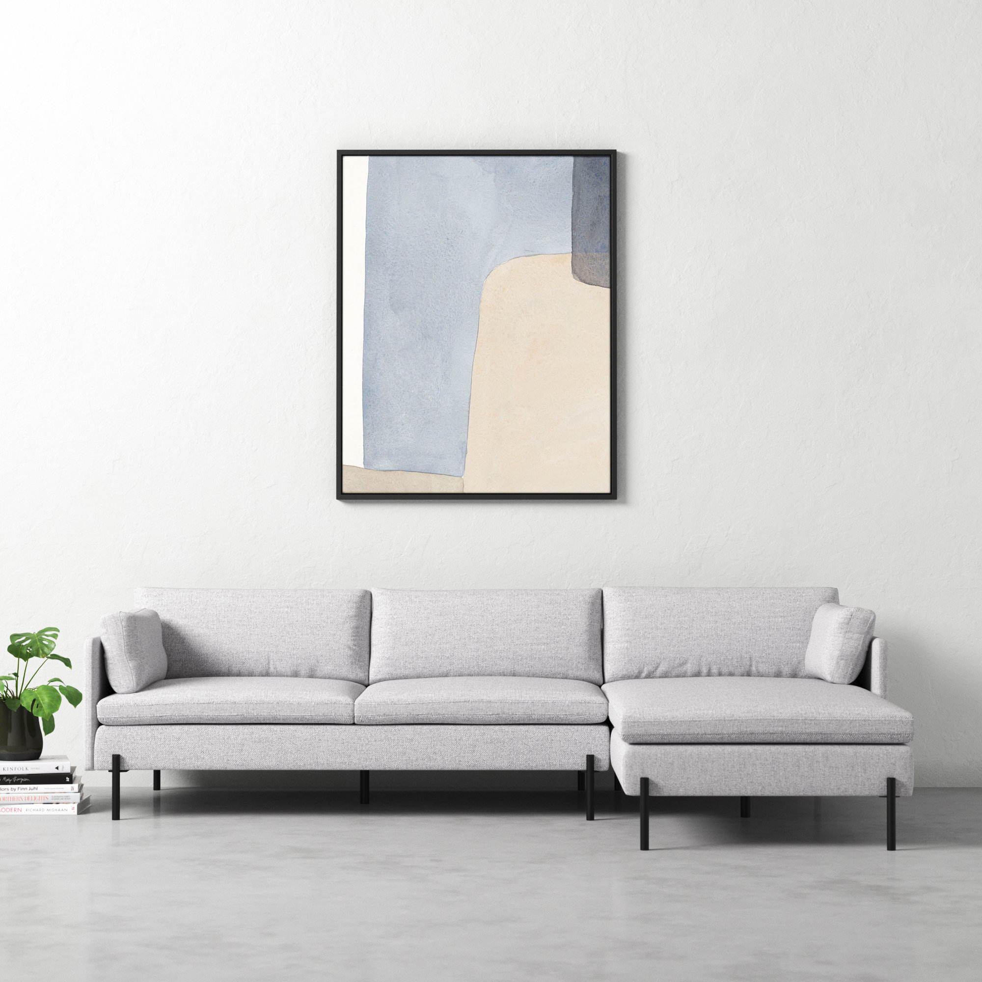Dreamy Hues by Julia Balfour, Black Framed Canvas, 50" H x 40" W x 1.4" D