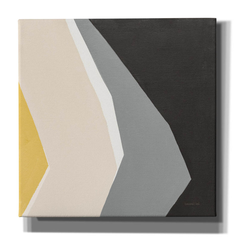  «Prismatic Yellow» par Danhui Nai, art mural sur toile, H 12 po x l 12 po