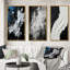 «Momentary Spirit» noir et blanc abstrait II - ensemble de 3 peintures abstraites-297365100-297365103