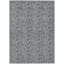 Tapis floral lavable intérieur argenté 3 pi x 5 pi