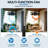 20" Caged Flush Mount Ceiling Fan With Remote And Led Bulbs Included