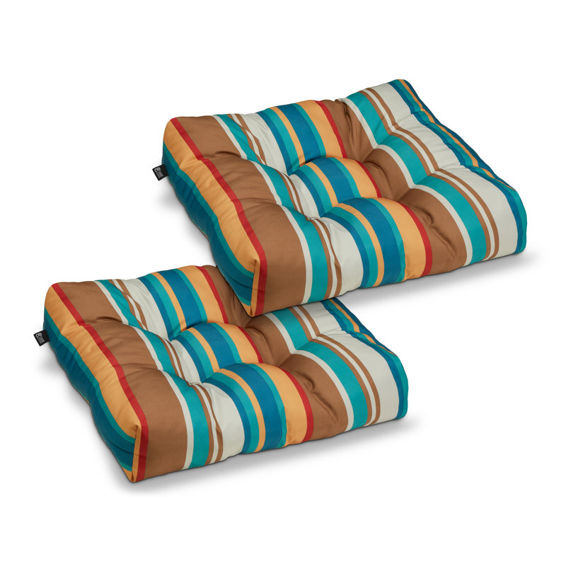 Bergholt Patio Seat Cushion, 19in. W, SanteFe Stripe