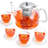 Latitude Run® Areke 40oz. Glass No Pattern Teapot Set