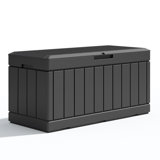82 Gallons Water Resistant Resin Lockable Deck Box