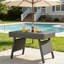 PE WICKER SNACK TABLE