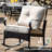 Amairany Metal and Wicker Outdoor Rocker Chair with Cushions