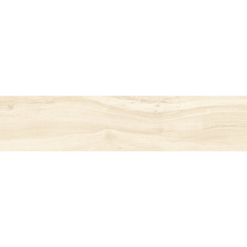 Pine Wood Look Porcelain Floor Tile, 8" x 35", Waterproof Wood Plank Tile for Floor and Wall Applications (set of 9), Beige