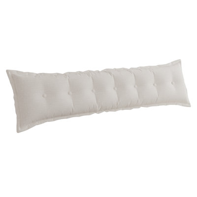 Sit-up Back Comfort Button Tufted Decorative Headboard Back Support Throw Pillow, Accent Body Pillow for Side Sleepers Compression