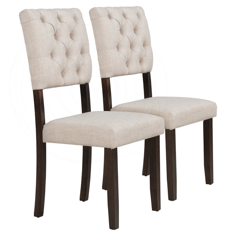 Retro 6-Piece Dining Set with Tufted Seating, Espresso