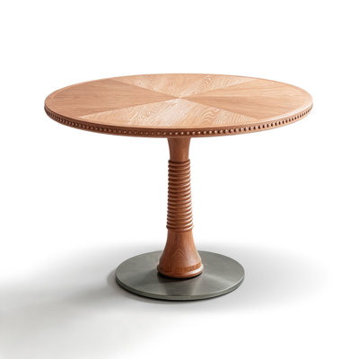 Solid wood round table