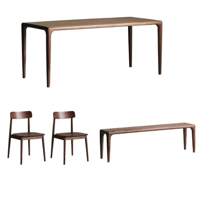 All solid wood multifunctional table set