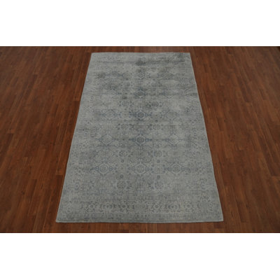 Handmade Transitional Oushak Area Rug 5x8