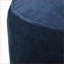 Pouf repose-pieds cylindrique 16 x 16 x 16 bleu royal | Velours | Bleu-1545863740