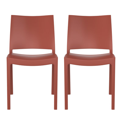 Outdoor Stacking Dining Side Chair (Set Of 2)