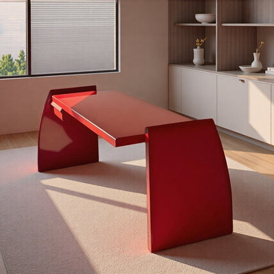 Creative Bright Red Alien-shaped Writing Desk