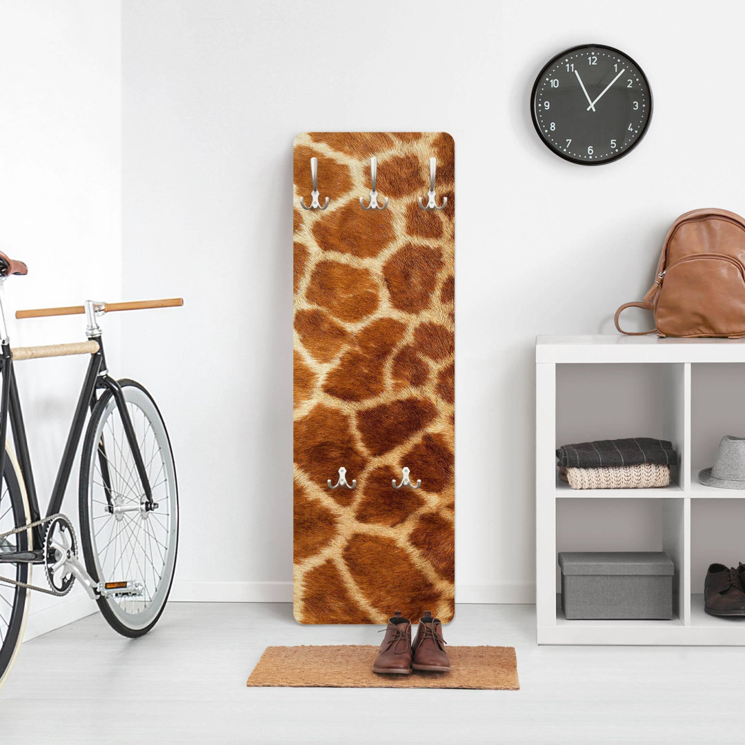 Wandgarderobe Giraffenfell