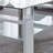 Artisan Center Coffee Table, Tempered Glass Top Stainless Steel Legs For Living Room, White-390513814