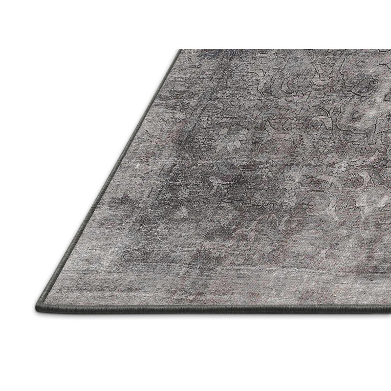 Tapis traditionnel gris Rawe, Rectangle 5 pi x 7 pi