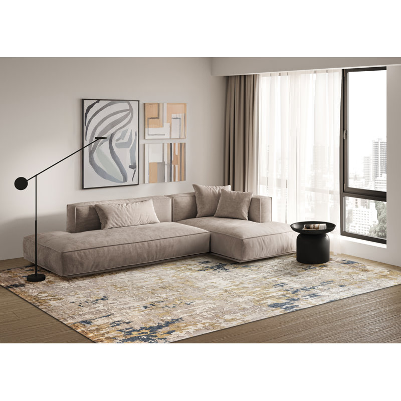 Laureno Hand Knotted Area Rug, Rectangle 12' x 15'
