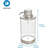 iDesign Hand Soap Dispenser - Refillable Liquid Soap Dispenser, Clear/Brushed Nickel