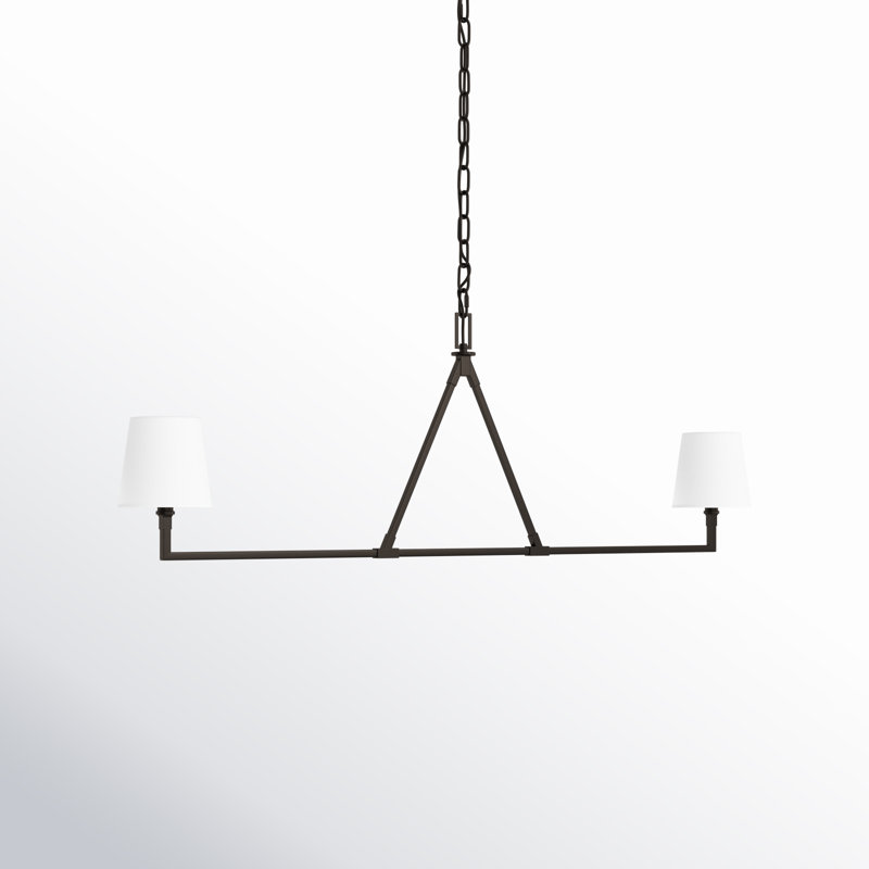 Lustre 2 lumières Idra Mattia, Fer vieilli