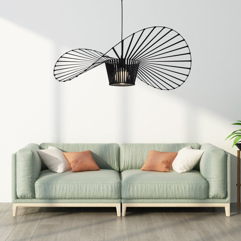 Ivy Bronx 1-Light Unique/Statement Geometric Pendant, 25cm x 60cm x 60cm