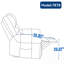 Fauteuil inclinable Power Lift avec chauffage, massage, moteur double, position infinie et ports USB pour un confort et un soutien ultimes-802706866