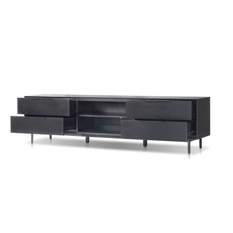 Console de téléviseur 76 po Ellis, Noir