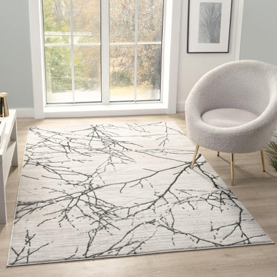 Tapis moderne moderne à motif abstrait