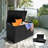 Costway 45'' W 88 Gallons Water Resistant Deck Box in Black