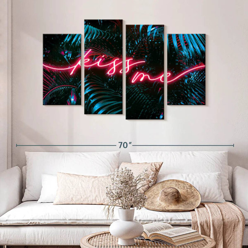 Tergel Kiss Me Neon, H 32 po x l 52 po