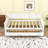 Twin-Sized Modern Farmhouse Daybed with X-Frame and Dual Storage Drawers-146334749