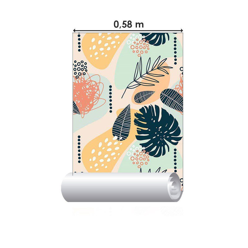 Rouleau de papier peint adhésif Seager, L 126 po x l 24 po