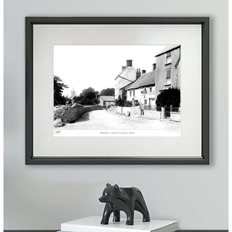 Worle, The Village 1896 - Single Picture Frame Print, 45cm H X 60cm W x 2cm D