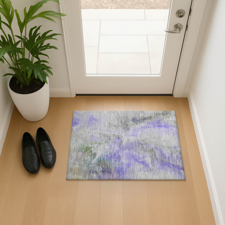 Premium Machine Washable Slesnick AMF1679 Abstract Rug