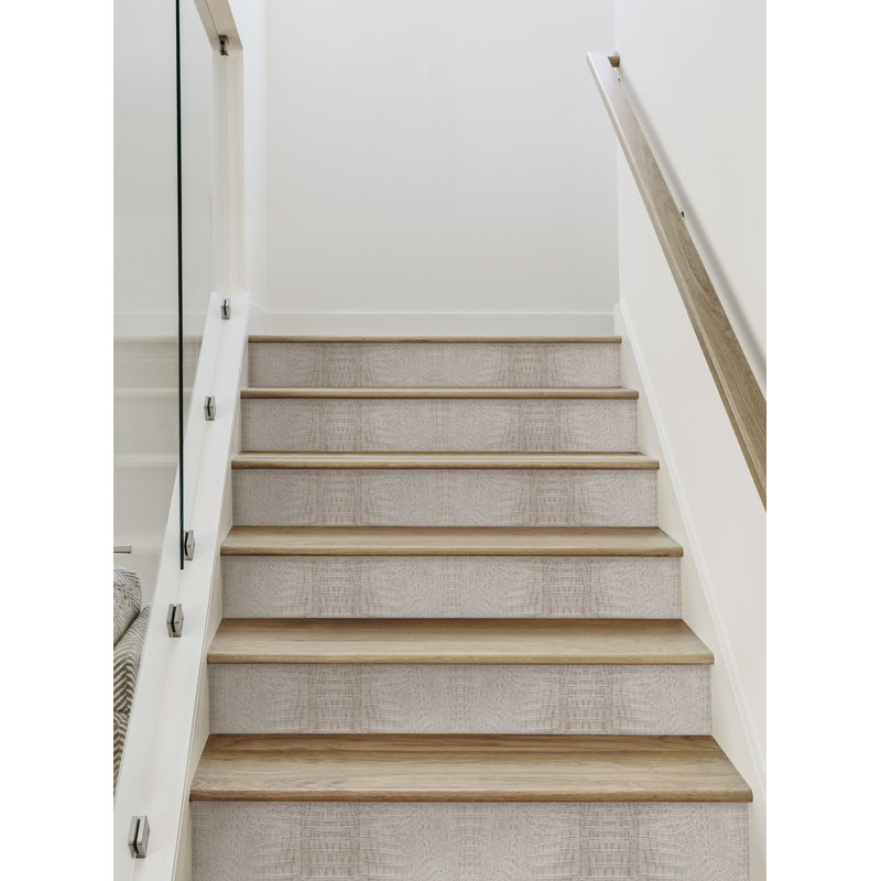 Adhésif décoratif crocodile, Beige, H 7,5 po x l 48 po