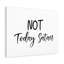 Not Today - Wrapped Canvas Print-822940935