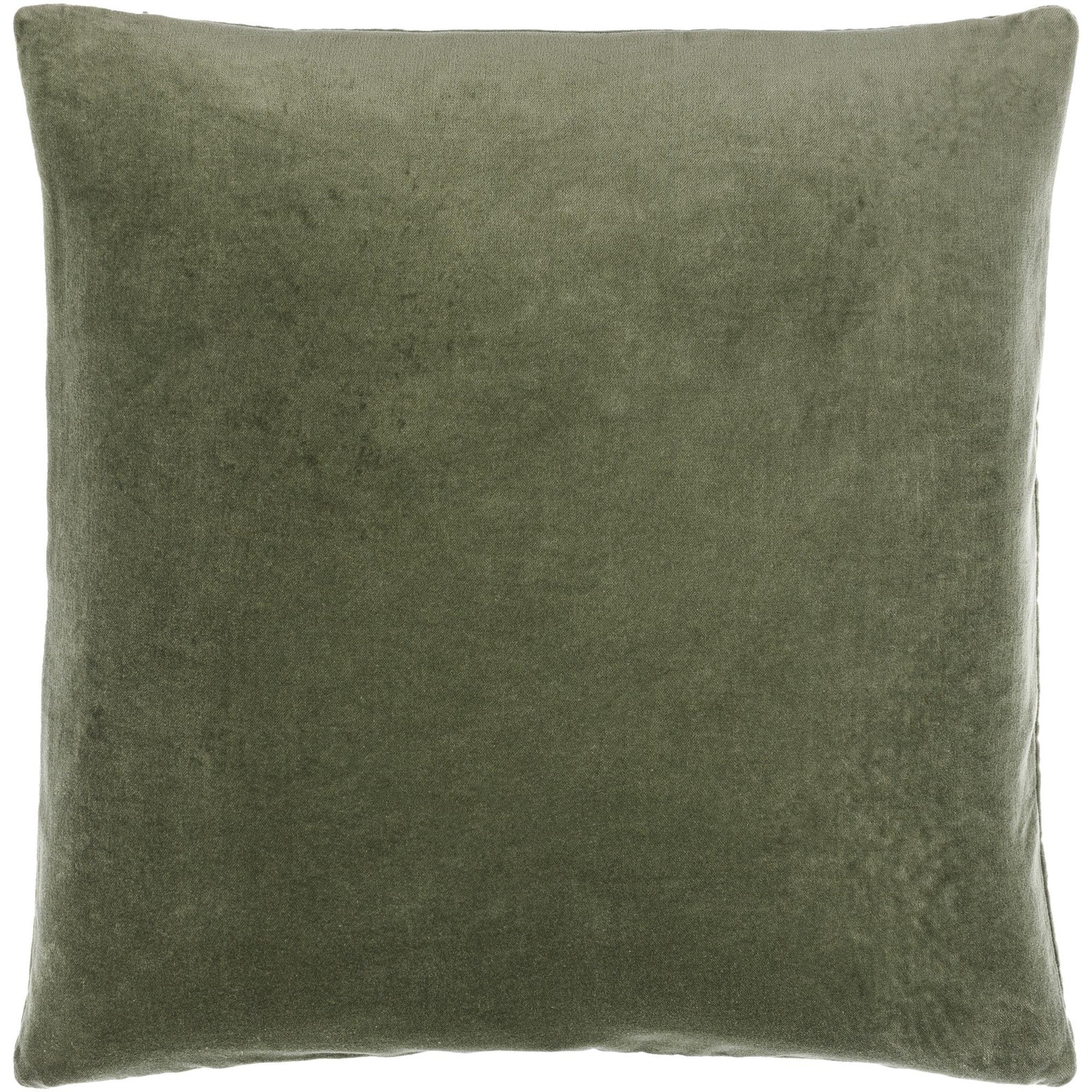 Rainier Cotton Throw Pillow, Down, 22" x 22", Green