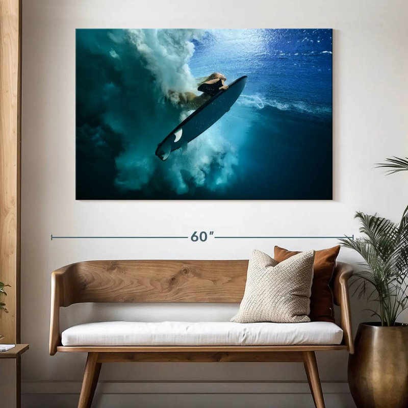 Sireci Surfer Duck Dive, 34" H x 51" W