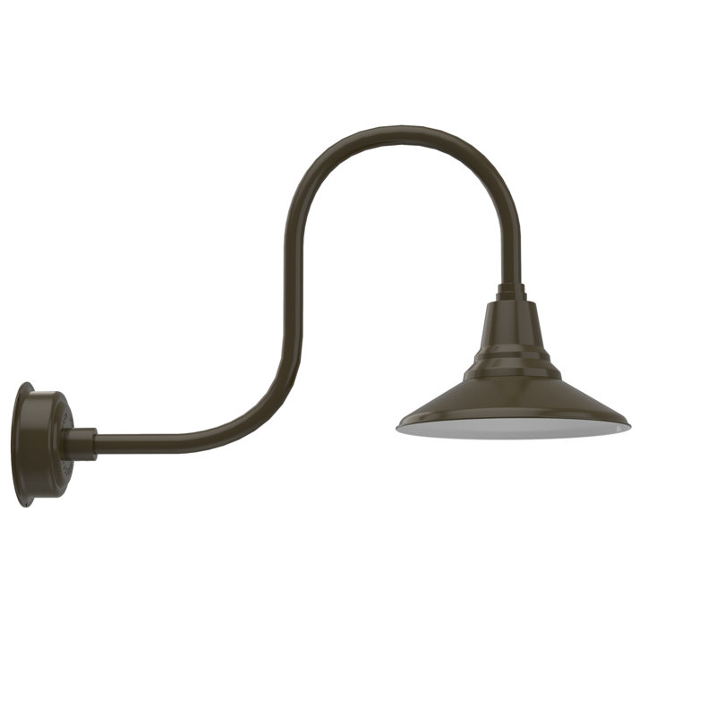 Albali LED Wall Light, 9" H x 12" W x 17" D, Mahogany Bronze