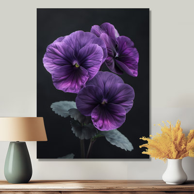 Roush - Pansies Wall Art Print