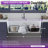 DeerValley 33" x 19" Rectangular Undermount Workstation Single Bowl Quartz Kitchen Sink with Accessories-117673510